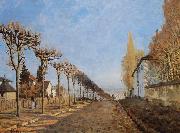 Alfred Sisley, The lane of the Machine by Alfred Sisley in 1873